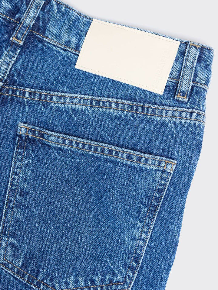 W Wide Jeans  Mid Blue