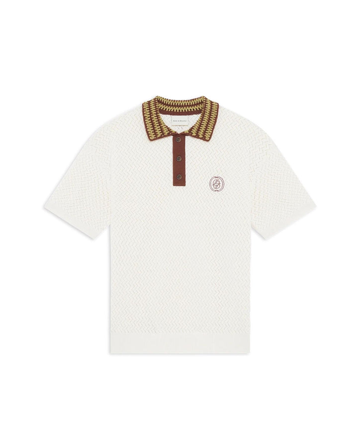 Polo Maille Ajouré D Mirior  Off White