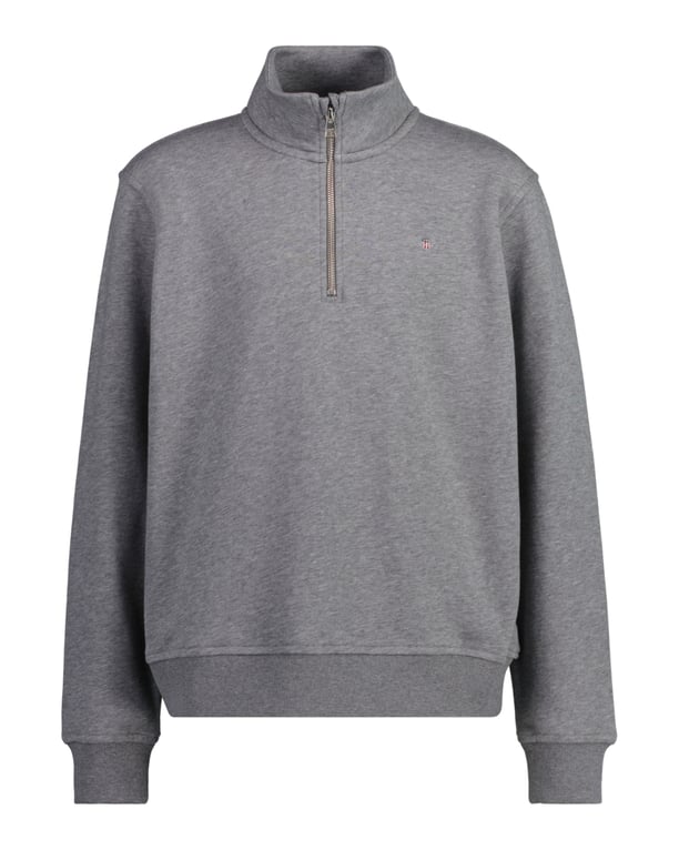 SHIELD HALF ZIP SWEATSHIRT  Charcoal Melange