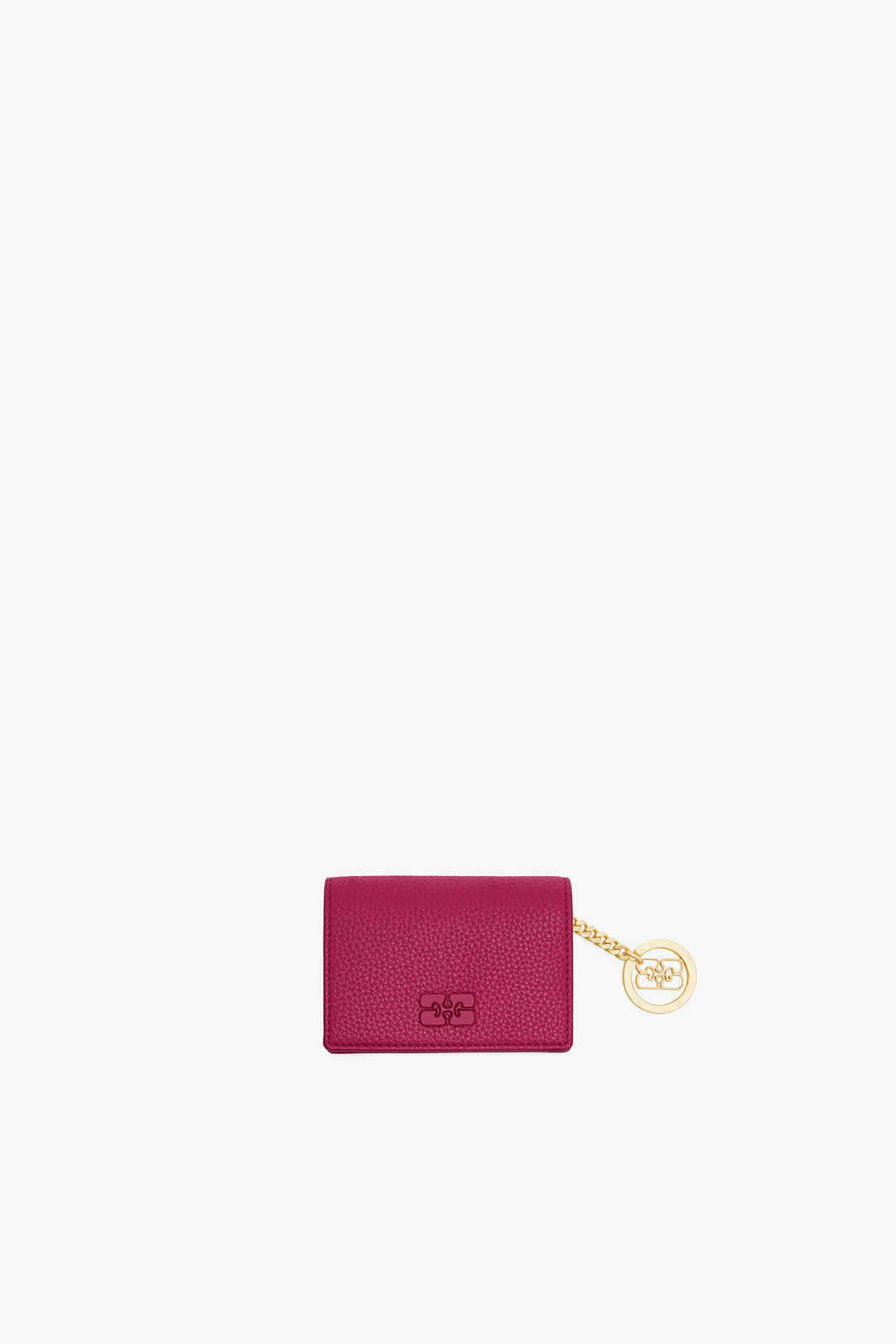 Bou Card Holder With flap Grained  Persian Red