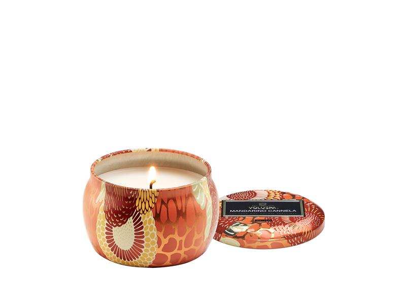 Mini Tin Candle 25tim  Mandarino Cannela