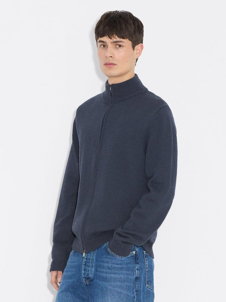 Atlantic Zip Cardgan  Navy