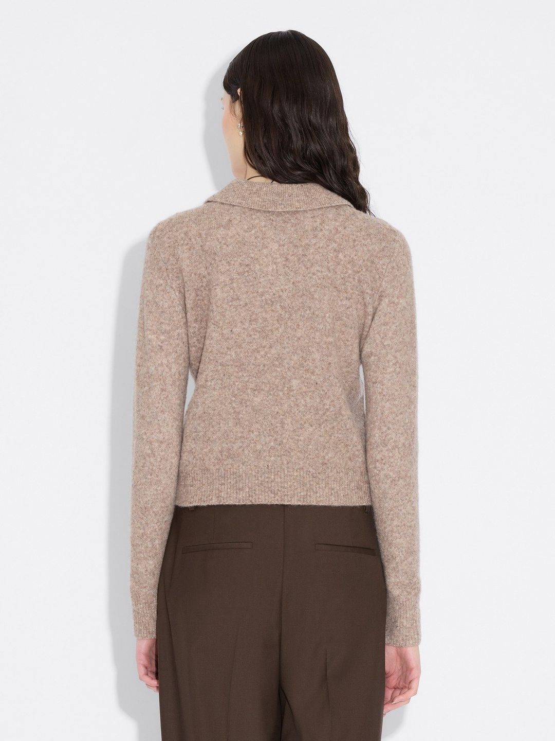 Argyle Polo  Taupe