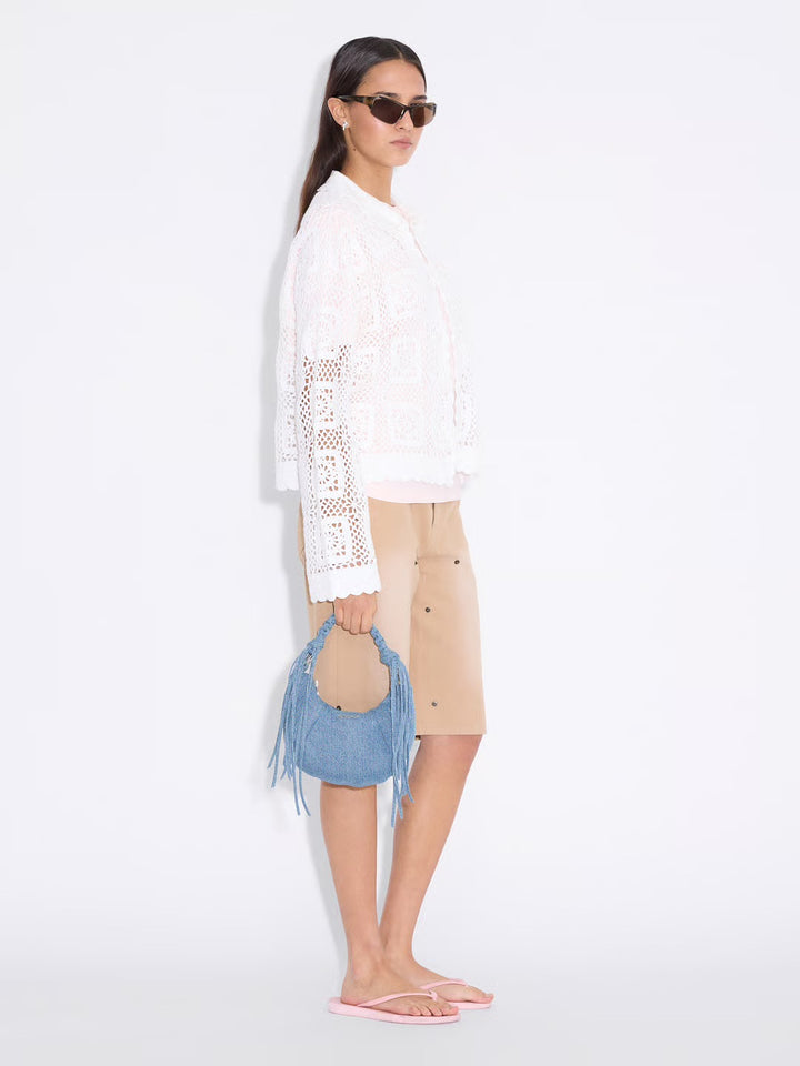 Cocoon Denim Micro Bag  Mid Blue