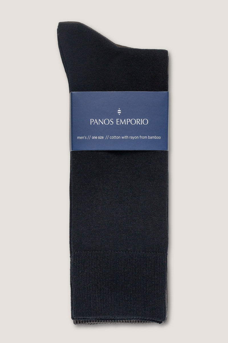 3pk Carl Premium Flat Knit  Black/Dark Brown/Bungee Cord