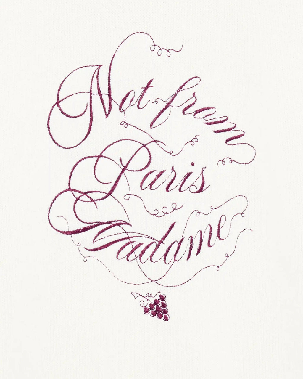 Le Pull Slogan Vignes  Cream