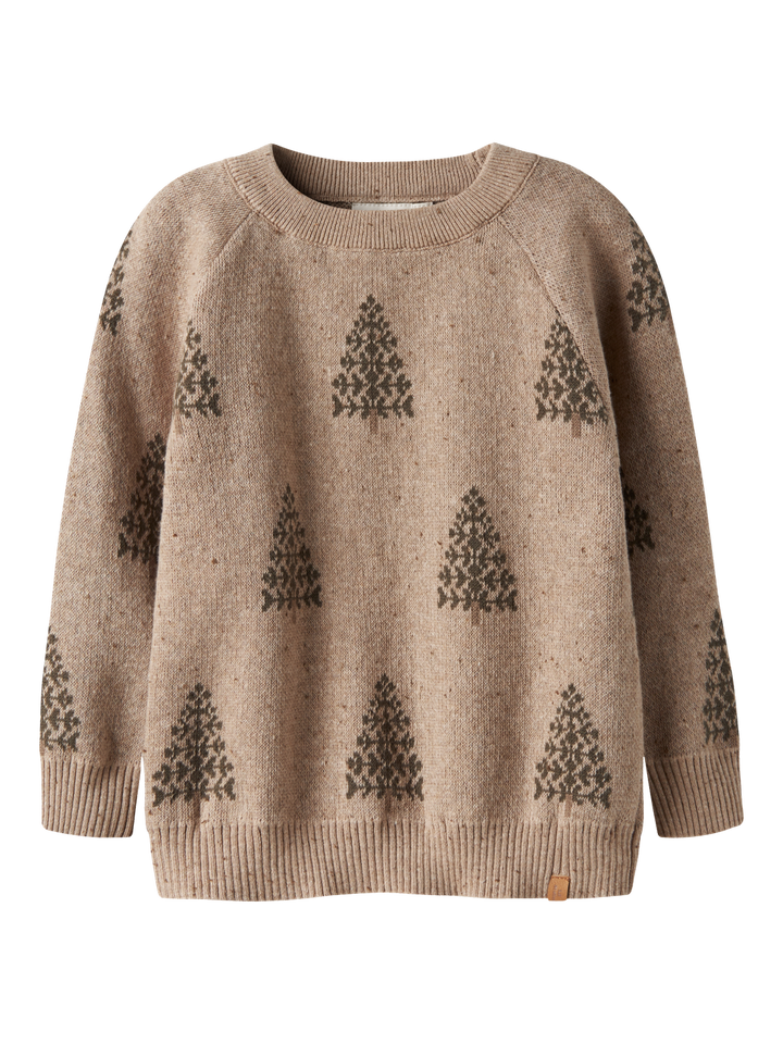 NMNGALTO BOB LS KNIT LIL  Lysegrå