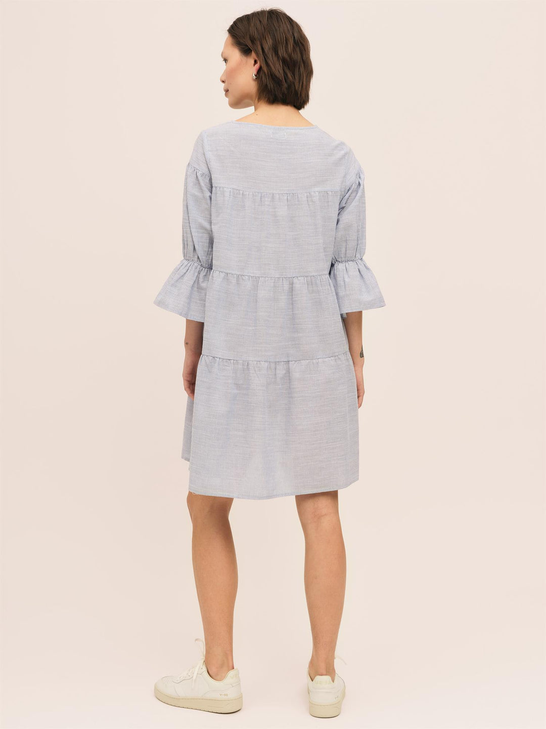 Mai Dress  Blue Stripe