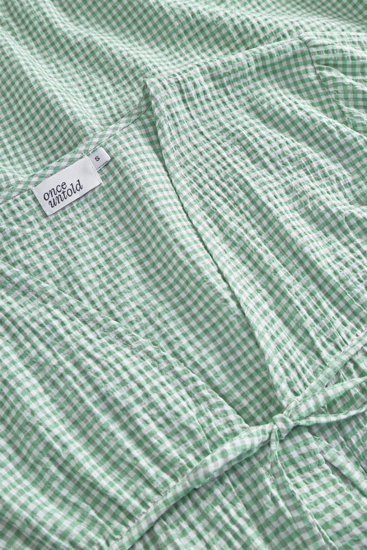 Indiana String  Blouse  Green/ White