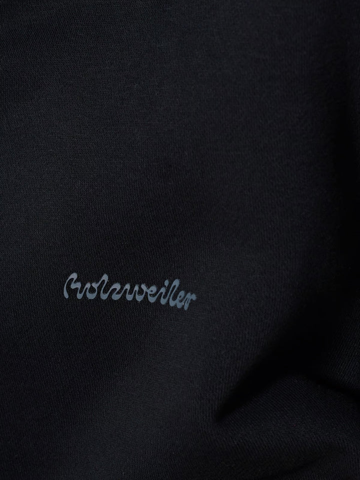 W Regular Zip Hoodie  Black