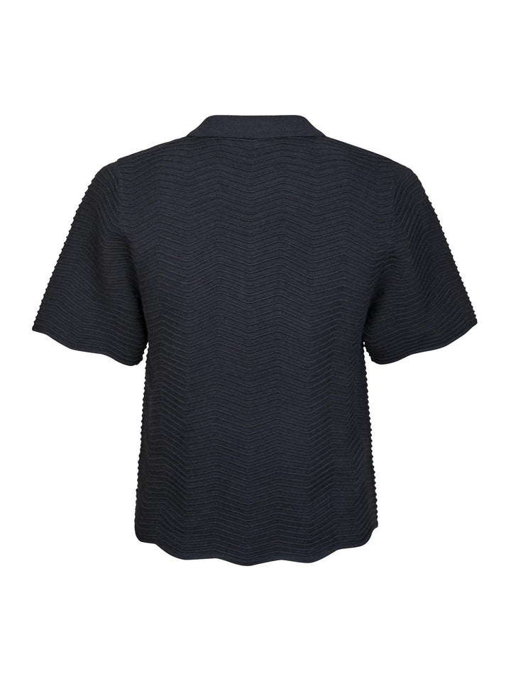 Soko Wave Knit Tee  Midnight Blue