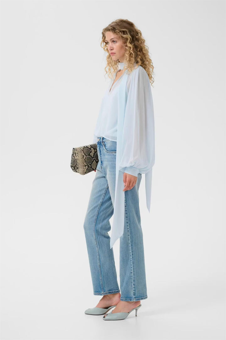 Zurina Blouse  Blue Finch