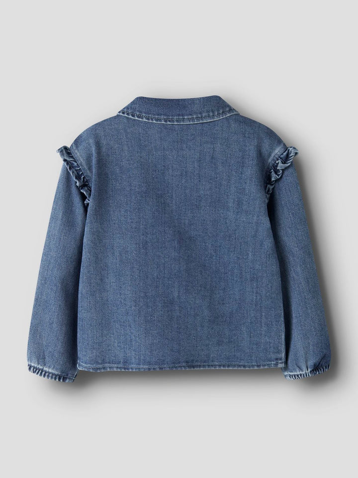 Nmfobello Ls Loose Overshirt 1144-Se Lil  Mørkeblå