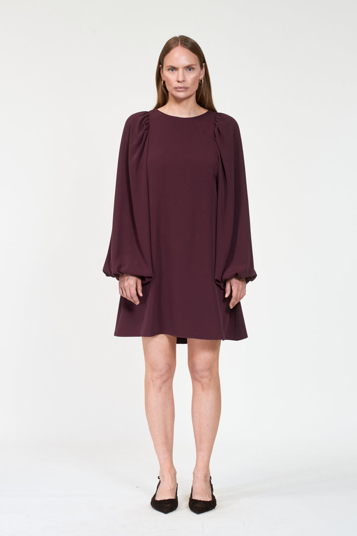 VALERIA Crepe  Dk Burgundy
