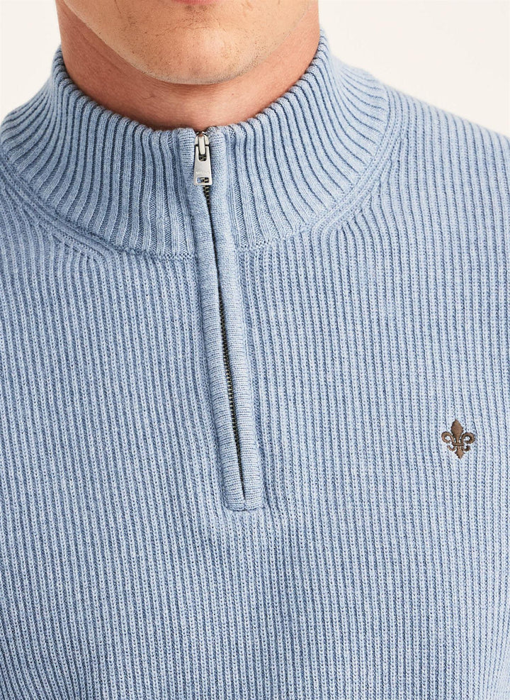 Colin Half Zip  Light Blue