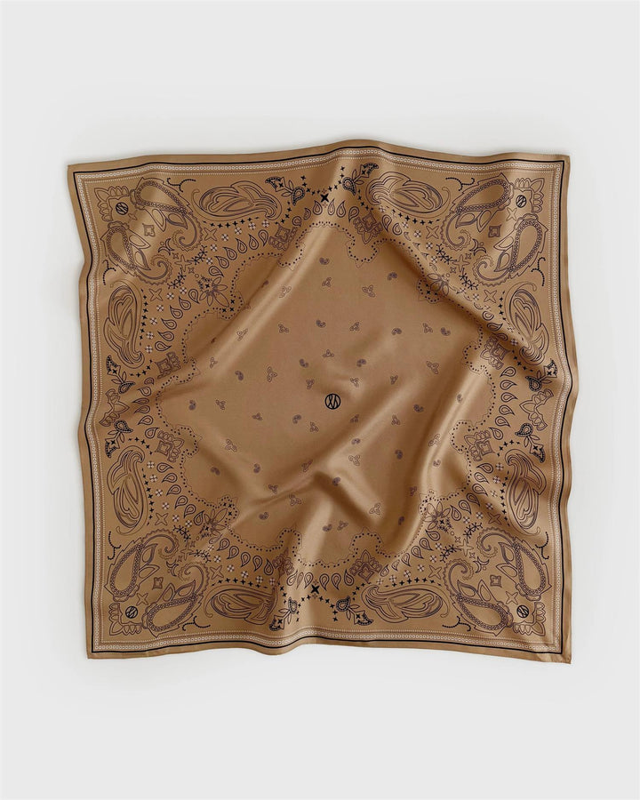 Paisley Scarf  Cappucchino/Black/White