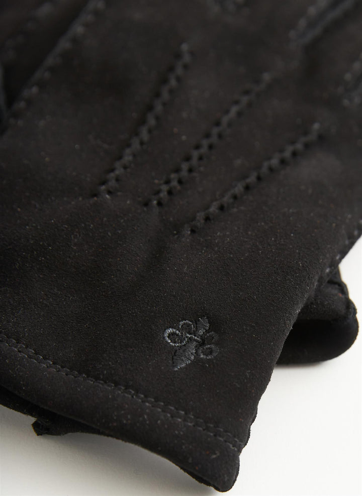 Morris Suede Gloves  Black
