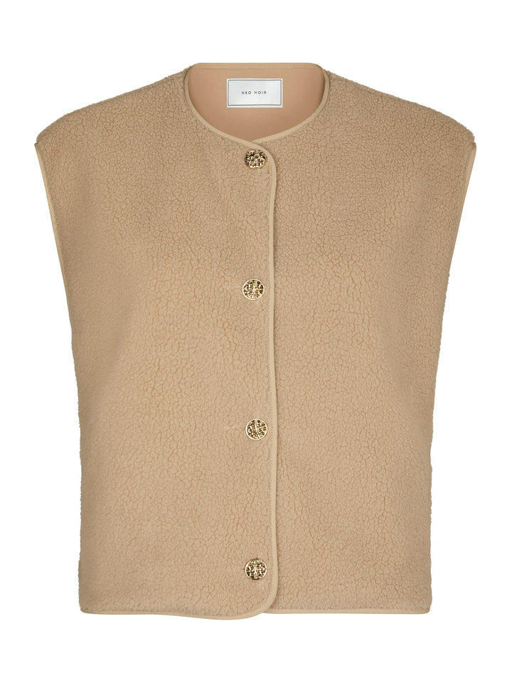 Mariko Teddy Vest  Sand