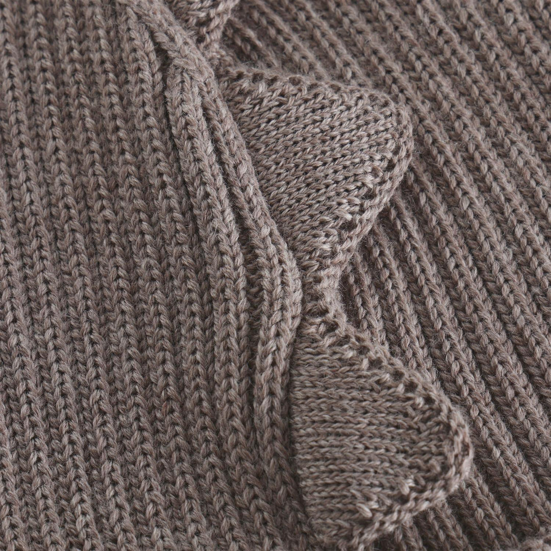 Beanie Wool Knit Dino  Cinder Melange