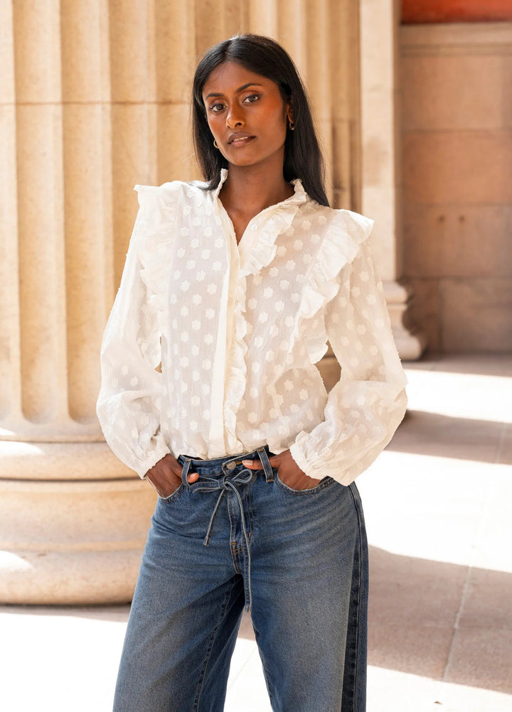 Maya Blouse  Powder