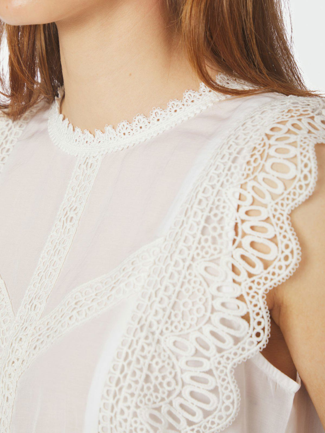 Samia Lace Top  White