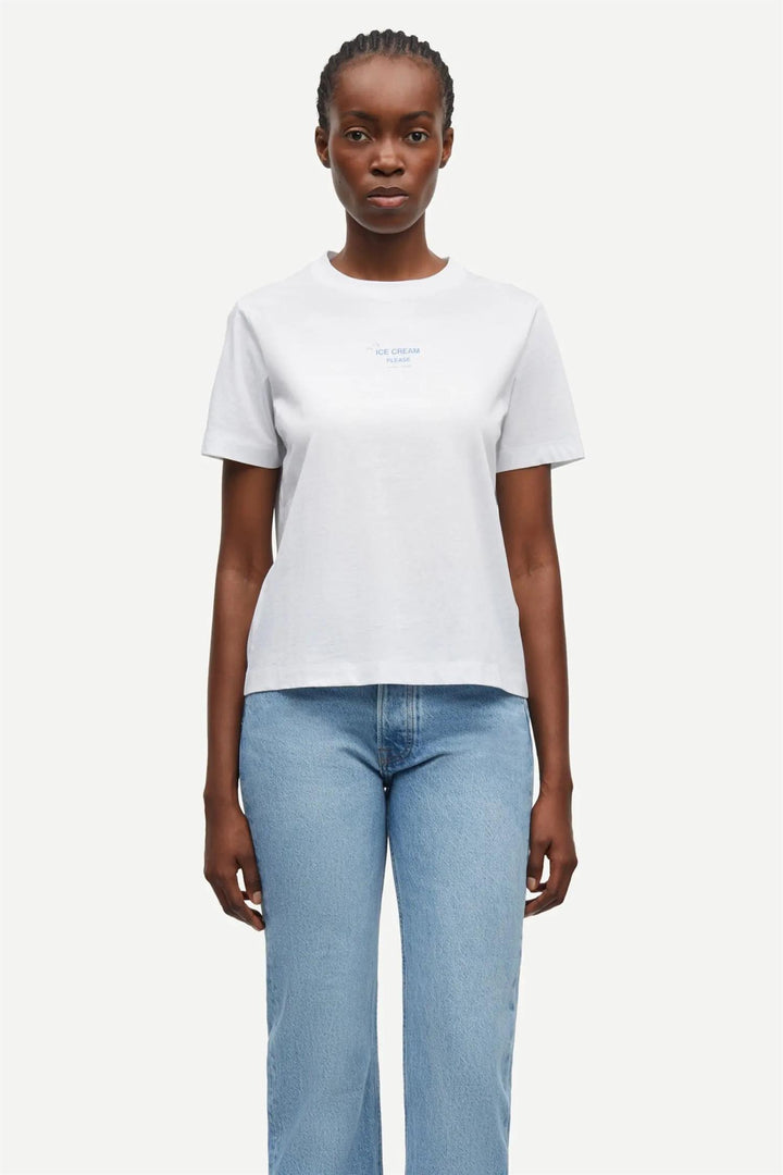 SACAMINO SS T-SHIRT 15276  Ice Blue Jasper