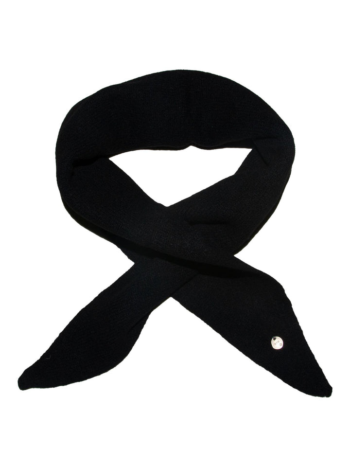 Skjerf triangel m/knyting  Sort