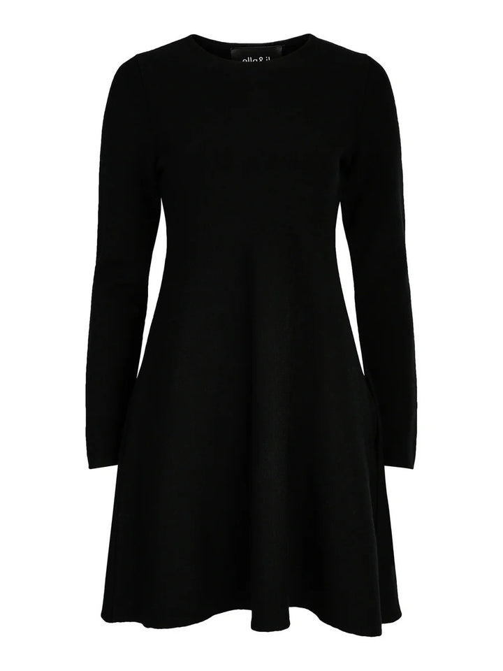 CECILIE MERINO DRESS  Black