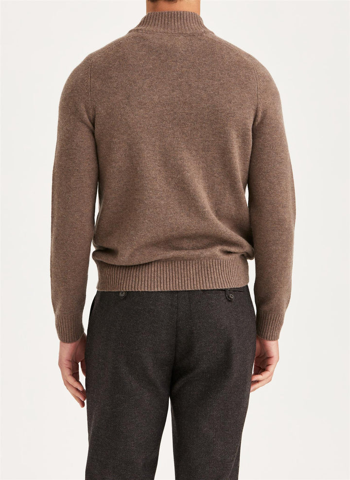 New Hertford Half Zip  Brown