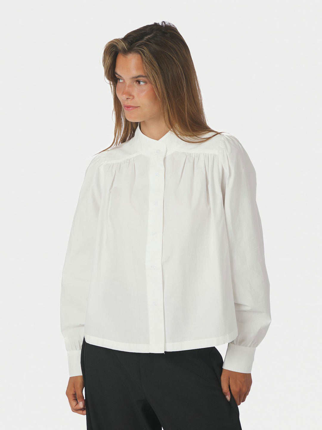 Melya Poplin Shirt White