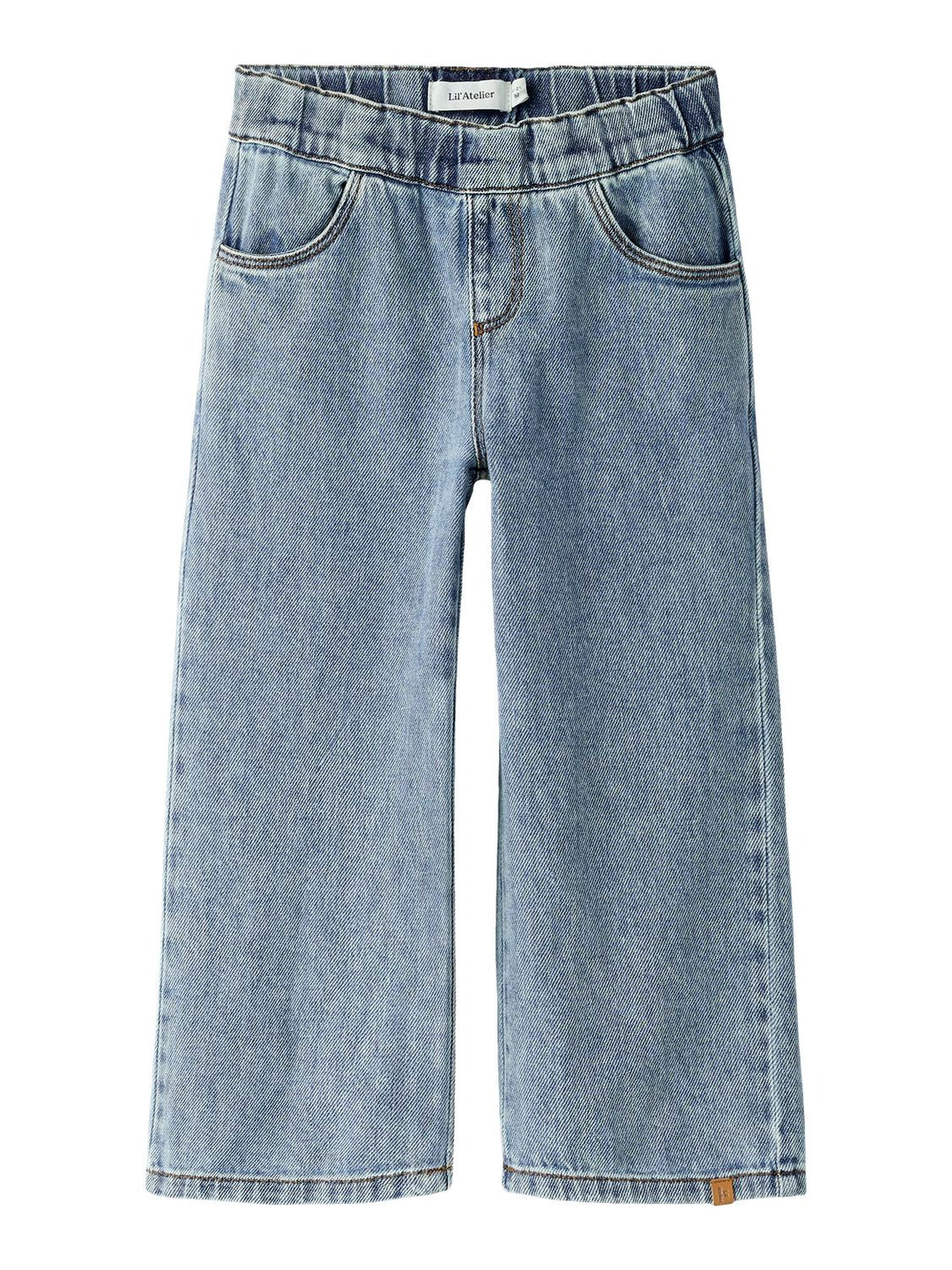 Karole Sim Wide Jeans  Mellomblå
