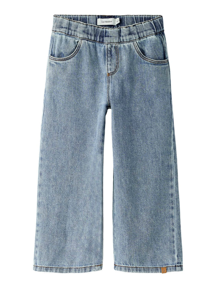 Karole Sim Wide Jeans  Mellomblå