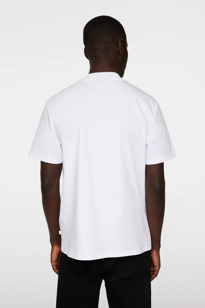 Ace Mock Neck T-Shirt  White