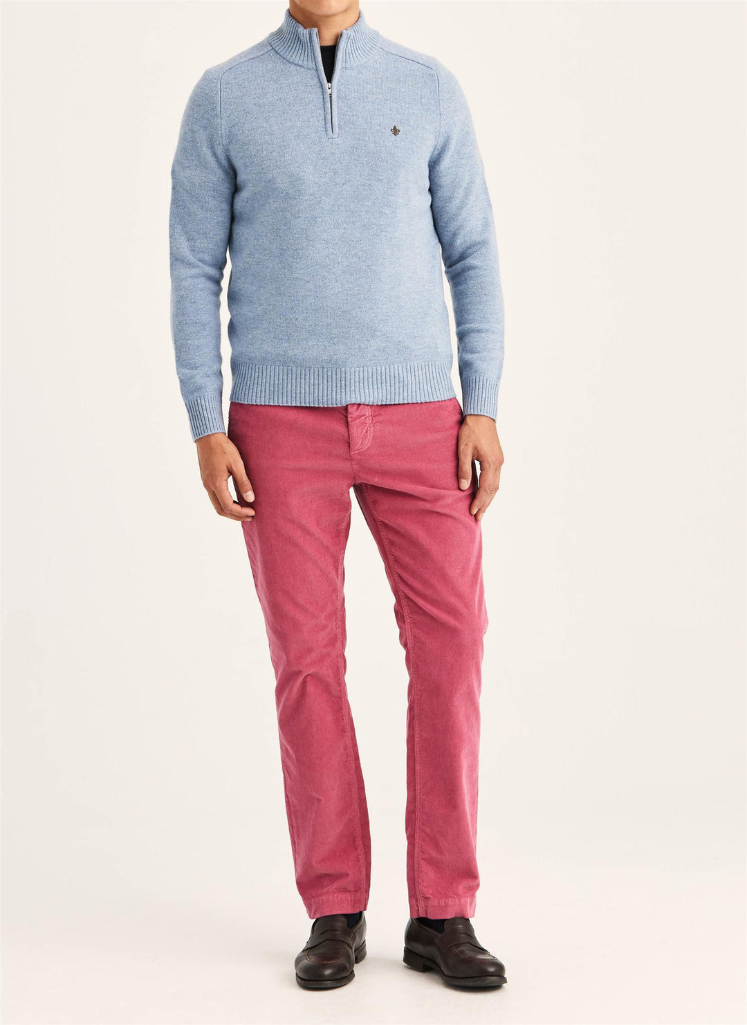 Hertford Half Zip  Blue