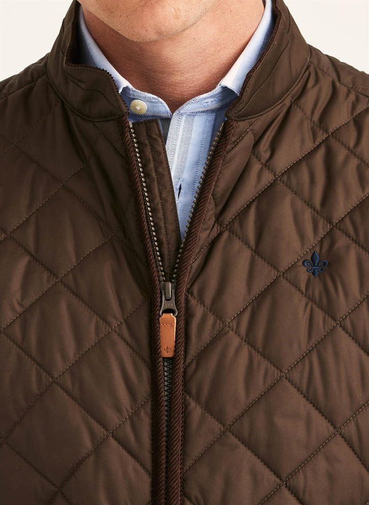 Teddy Quilted Vest  Brown