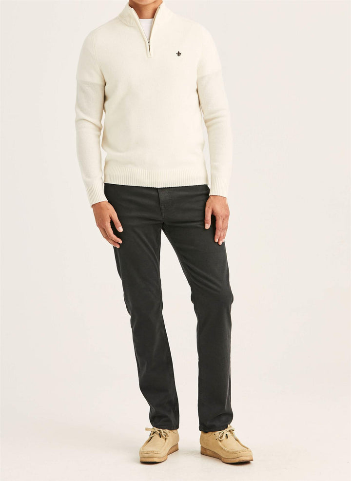 Hertford Half Zip  Off White