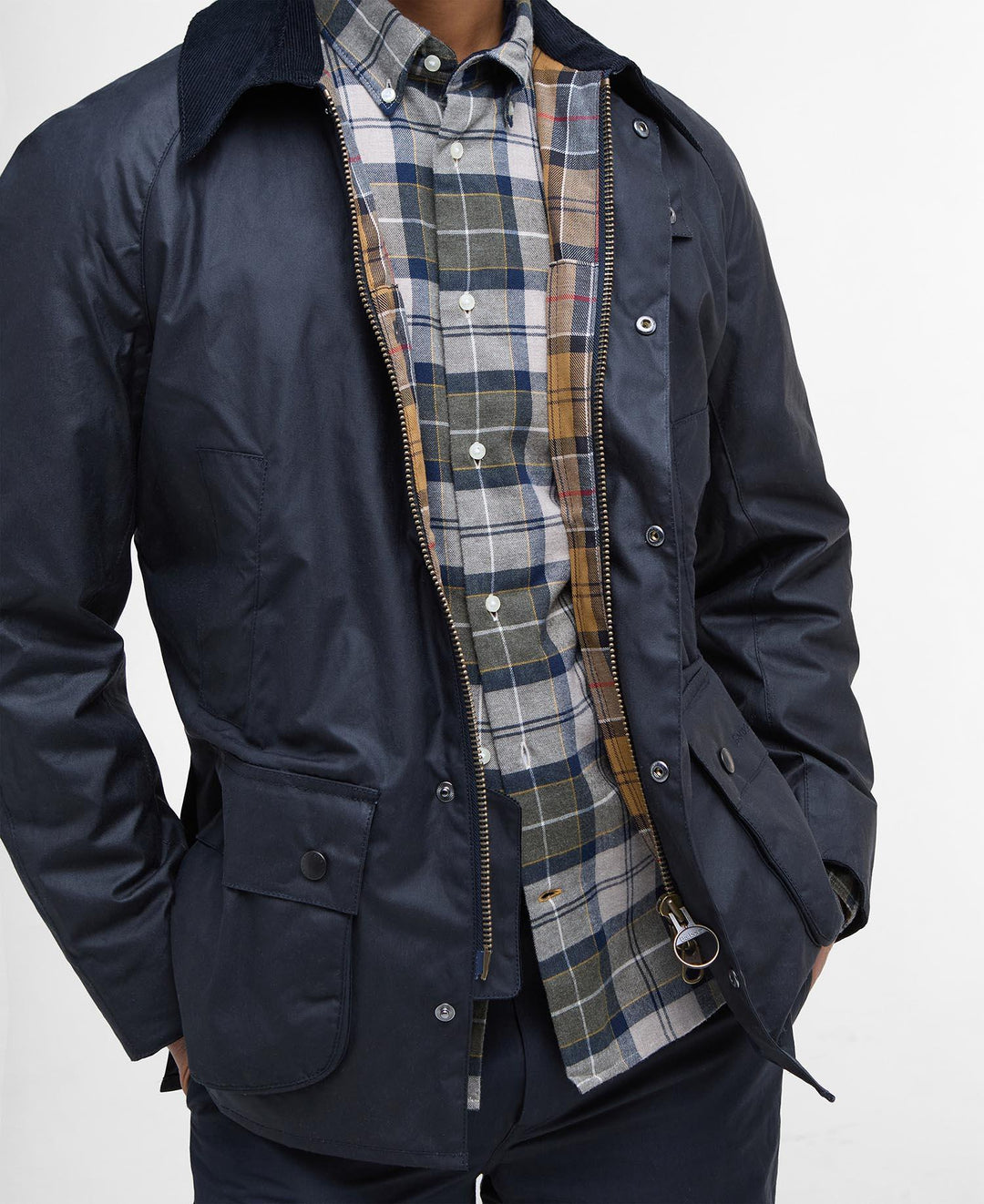 Ashby Wax Jacket  Navy
