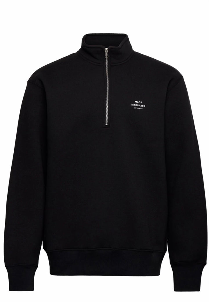 Standard Half Zip Logo Sweat  Black