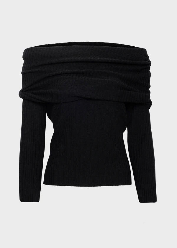 Talina Merino top  Black