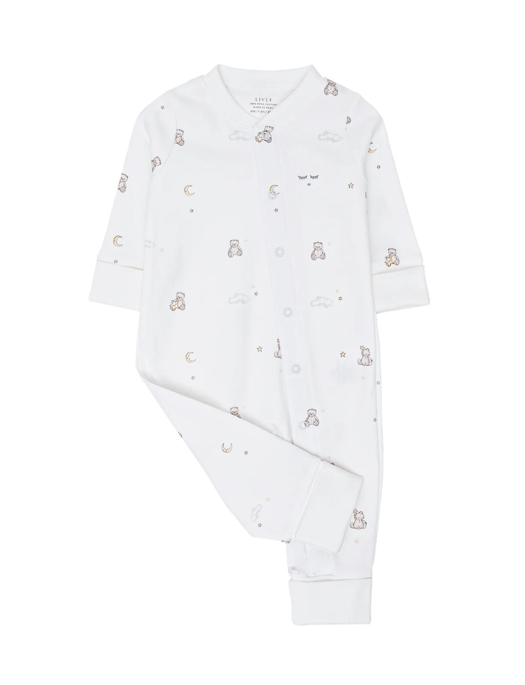 Teddy Dreams Overall  White