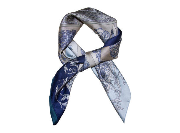 skjerf paisley  Blå