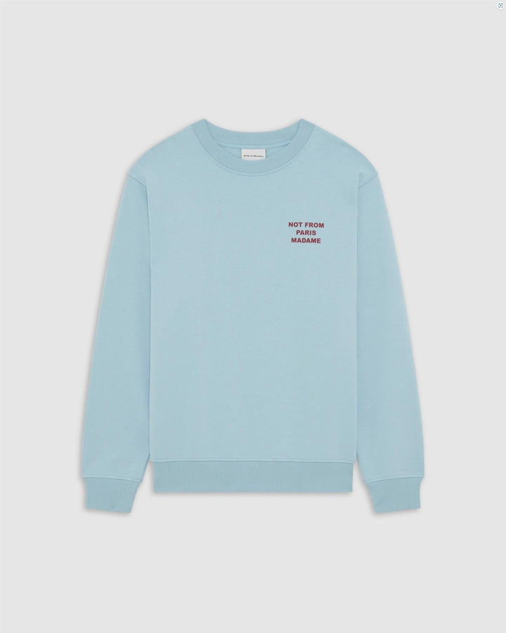 Le Sweatshirt Slogan  Light Blue