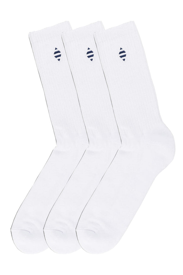 3PK PANOS ORGANIC COTTON TENNIS  White