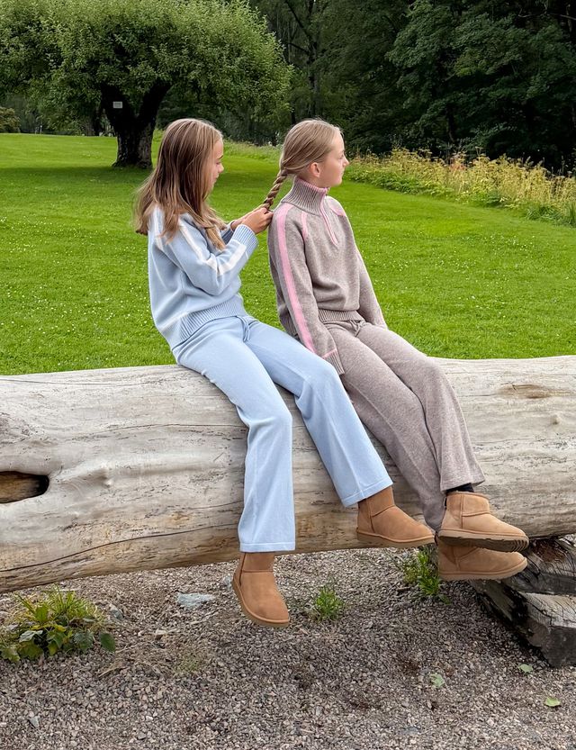 Esme strikket bukse  Sky Blue