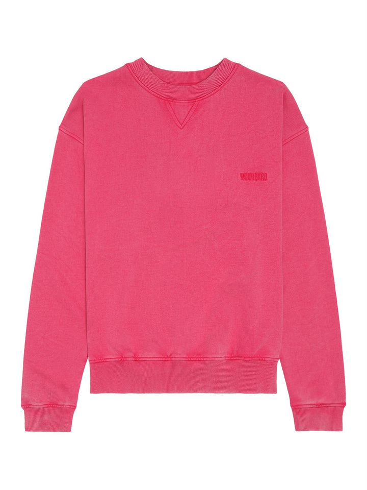 WBCupe Washed Crew  Dark Pink