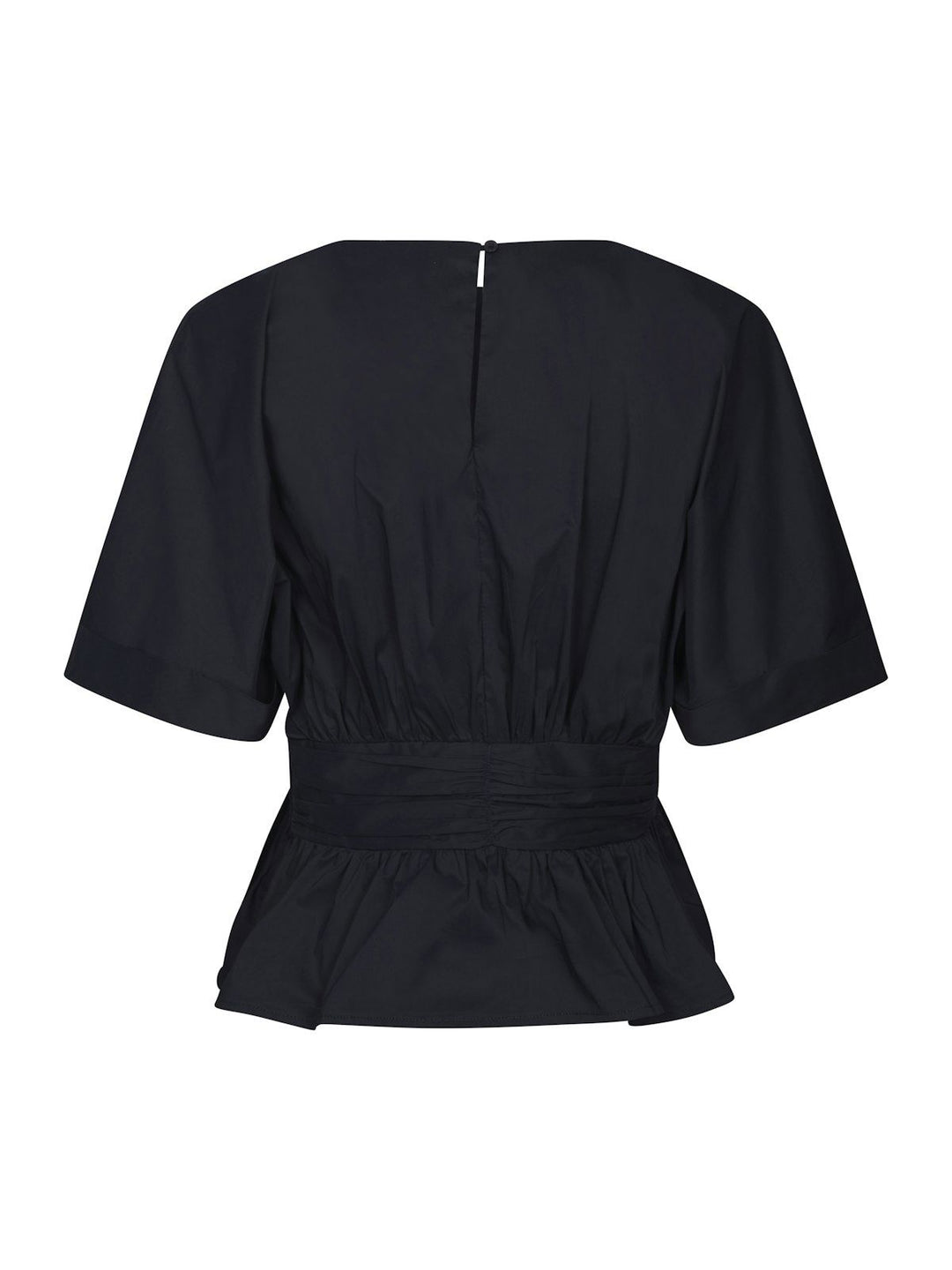 Annegret Poplin Blouse  Navy