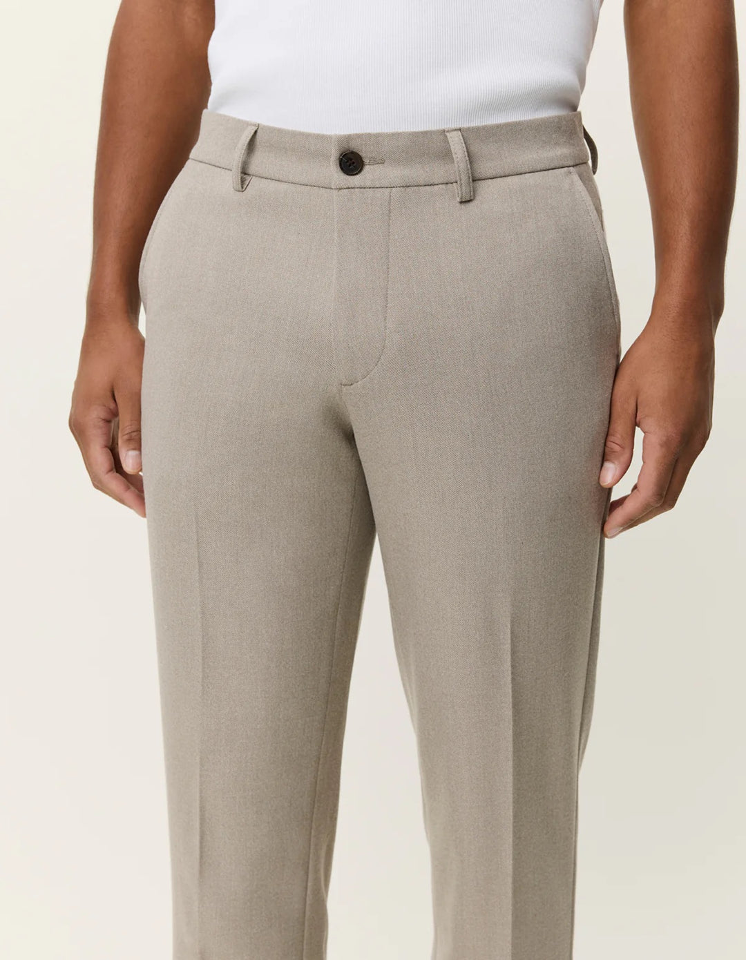 Como Reg Solid Pants  Laurel Oak Sand