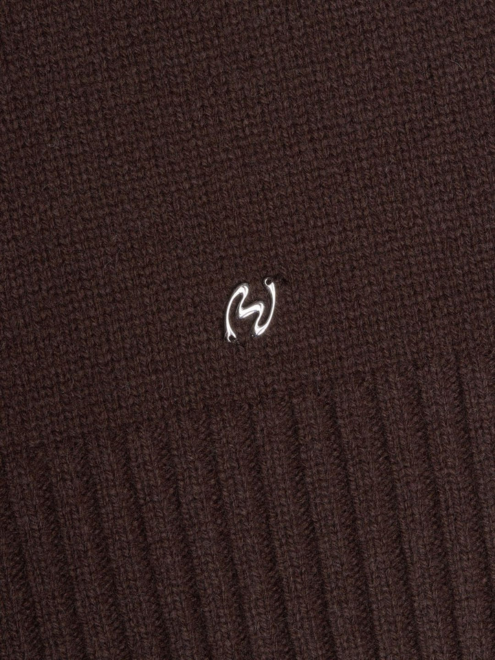 W. Wool Crew  Dk. Brown