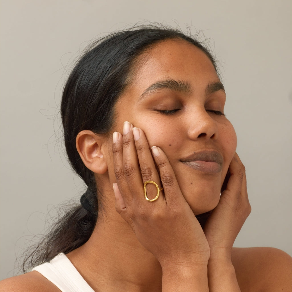 Ring, Organic Arena Gold Plated