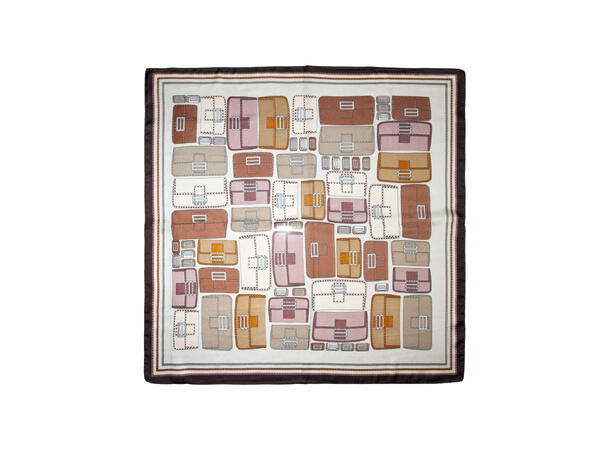 Skjerf m/vesker 70*70  Beige